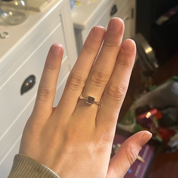 925 sterling silver ring with amethyst stone - Picture 4 of 4